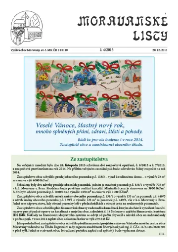 Moravanské listy č. 4/2013