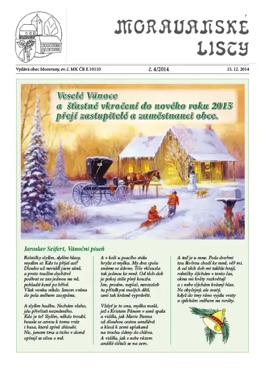 Moravanské listy č. 4/2014